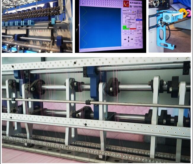 切断装置が付いている良質コンピュータ多針のキルトにする機械